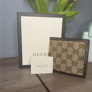 Gucci GG canvas Bifold Wallet